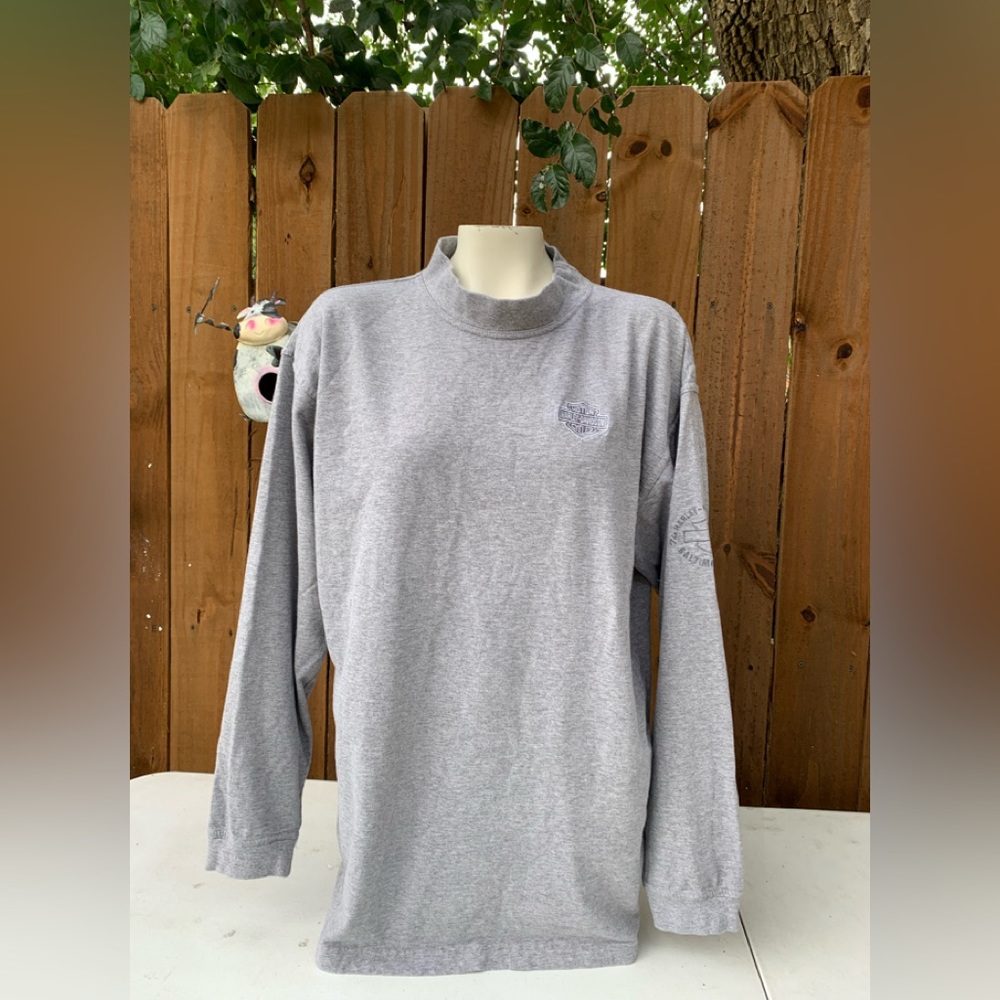 Harley-Davidson Heather Gray Long Sleeve Top